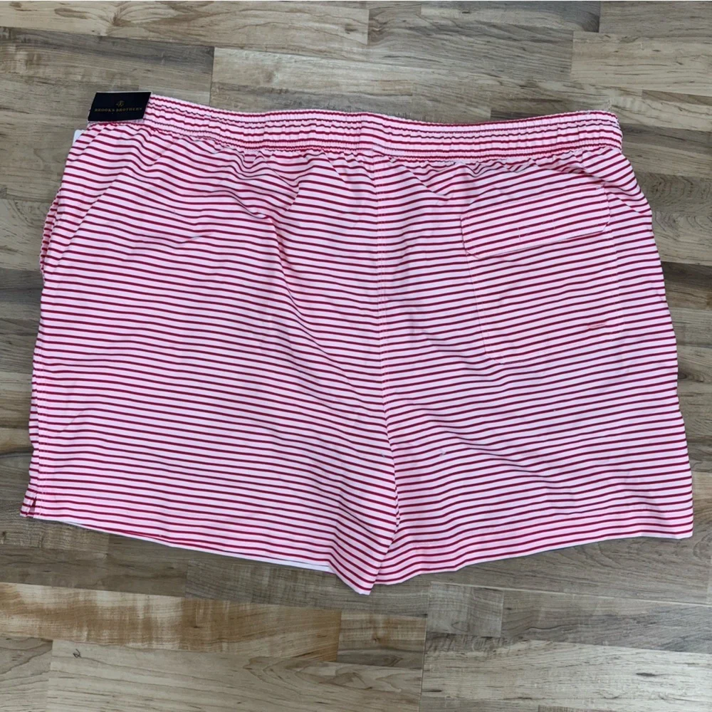 NWT Brooks Brothers Swim Trunks XXL Stars Stripes Patriotic Flag Shorts Swimsuit
